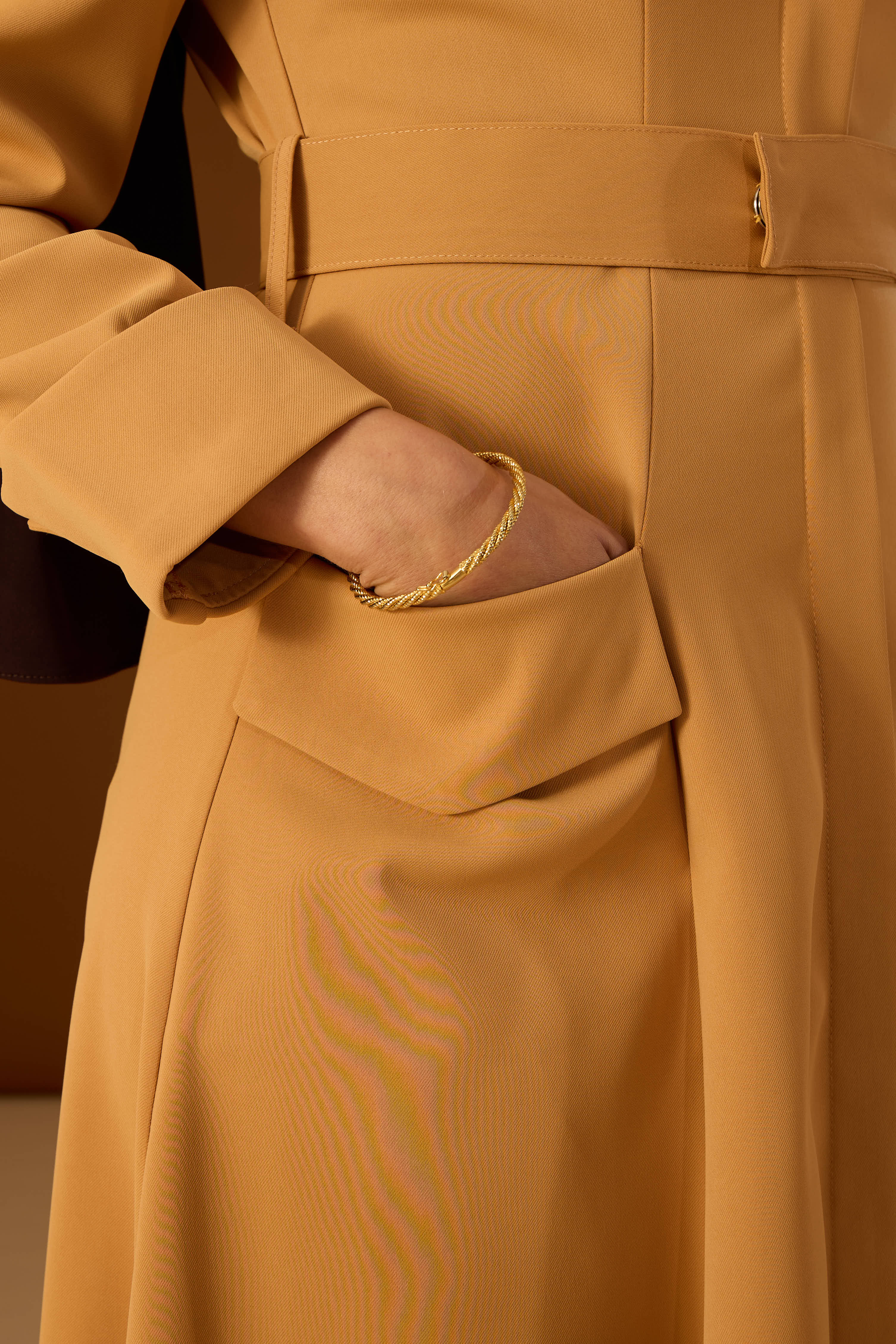 Dress Kya Yellowish Brown