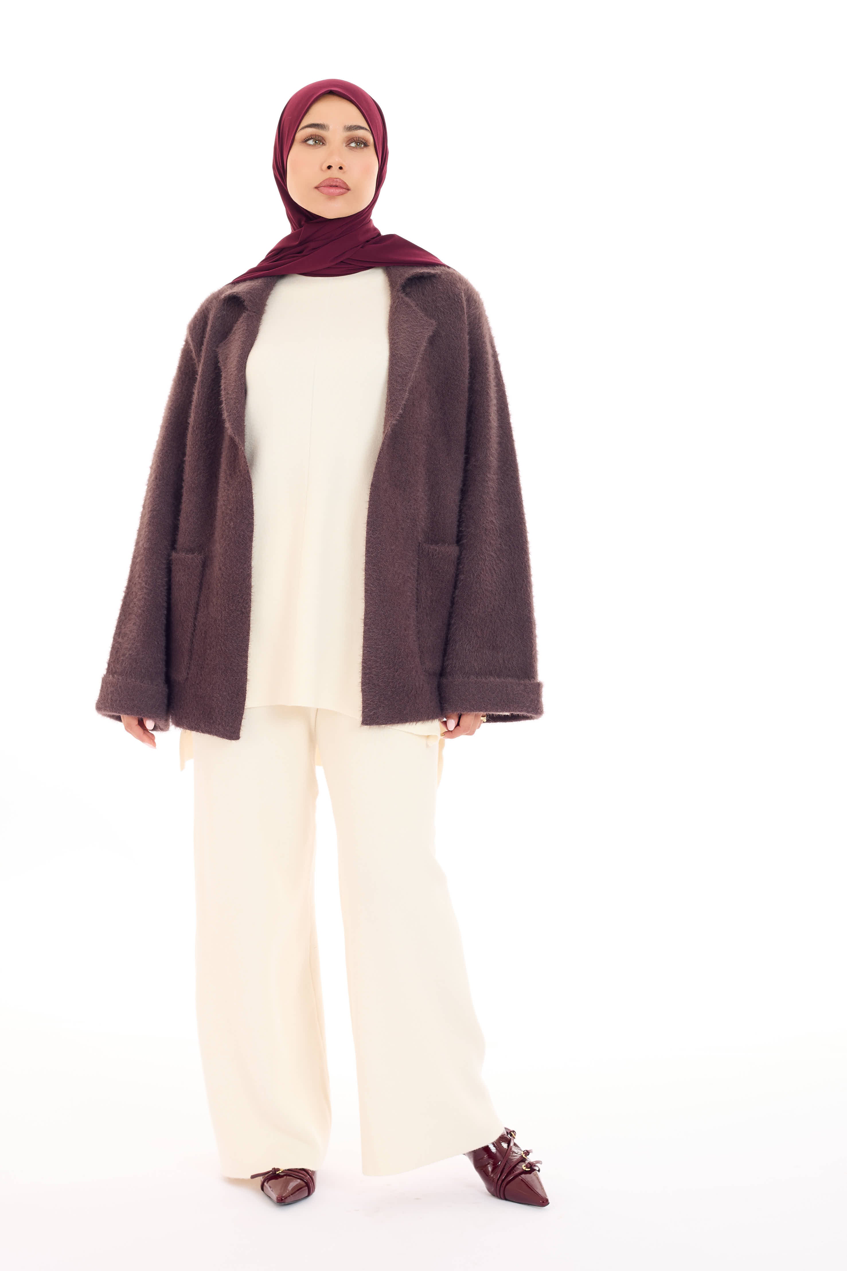 Vest Yu Coffee Brown