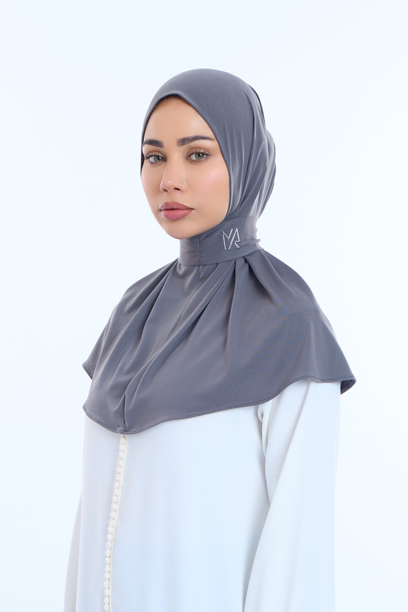 Instant Hijab Premium I Charcoal Blue