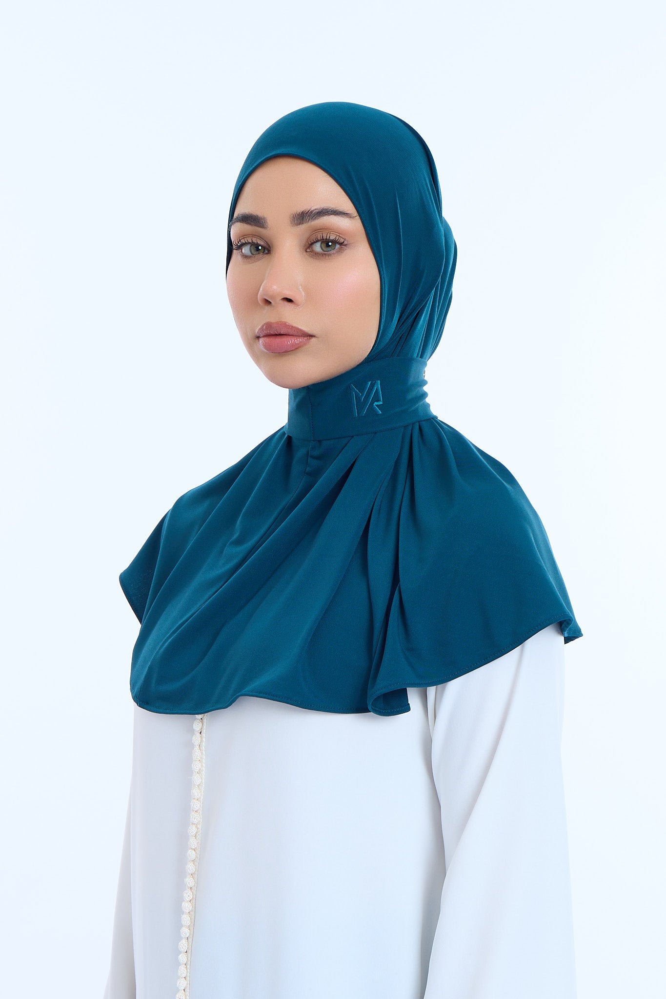 Instant Hijab Premium I Dark Teal Blu