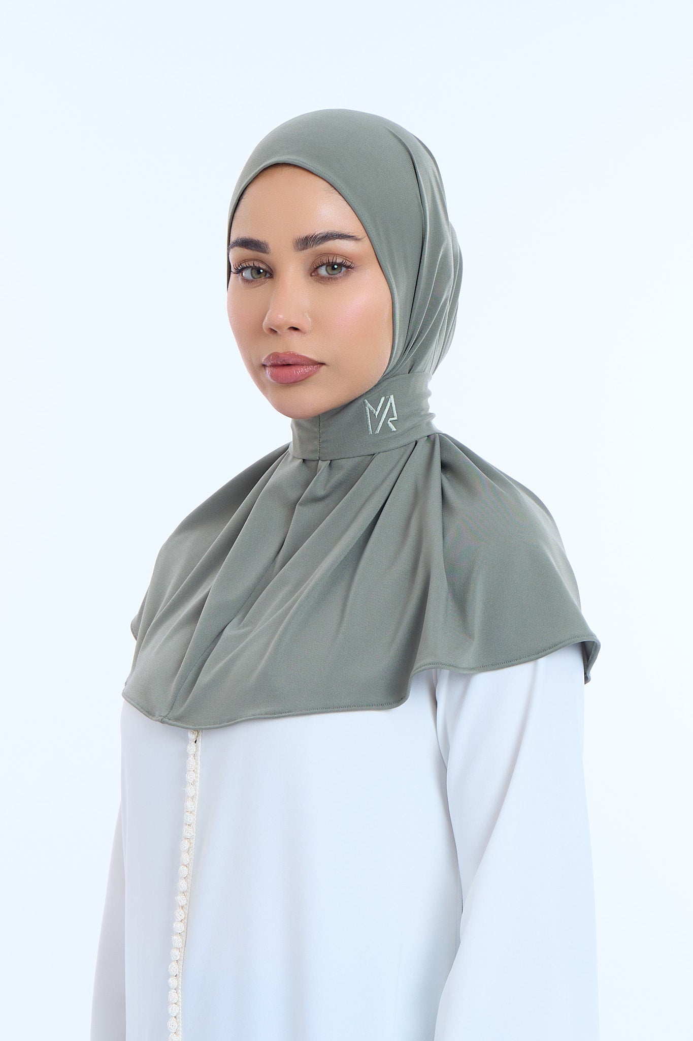 Instant Hijab Premium I Forest Khaki