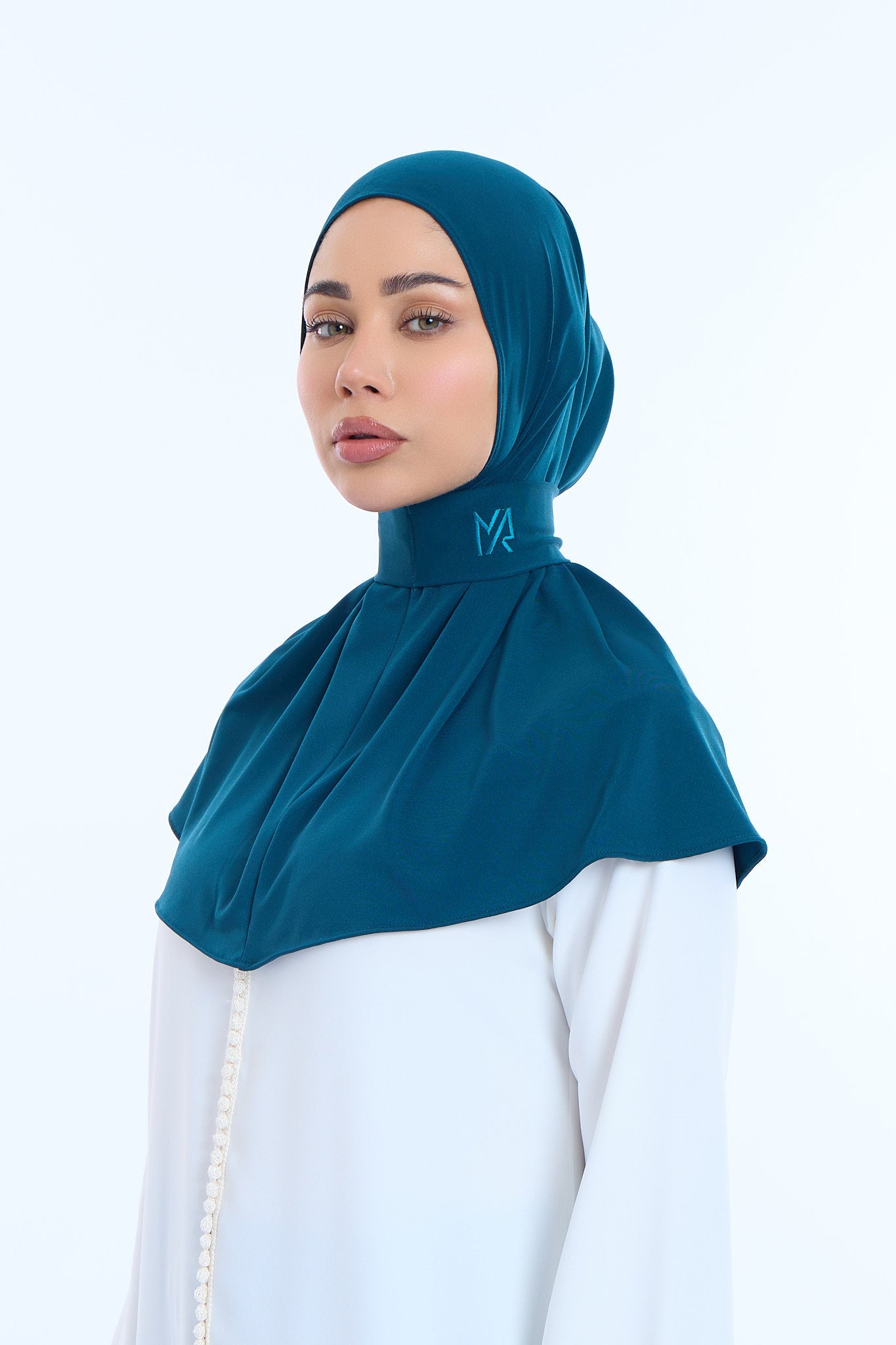 Instant Hijab Premium II Petrol Blue