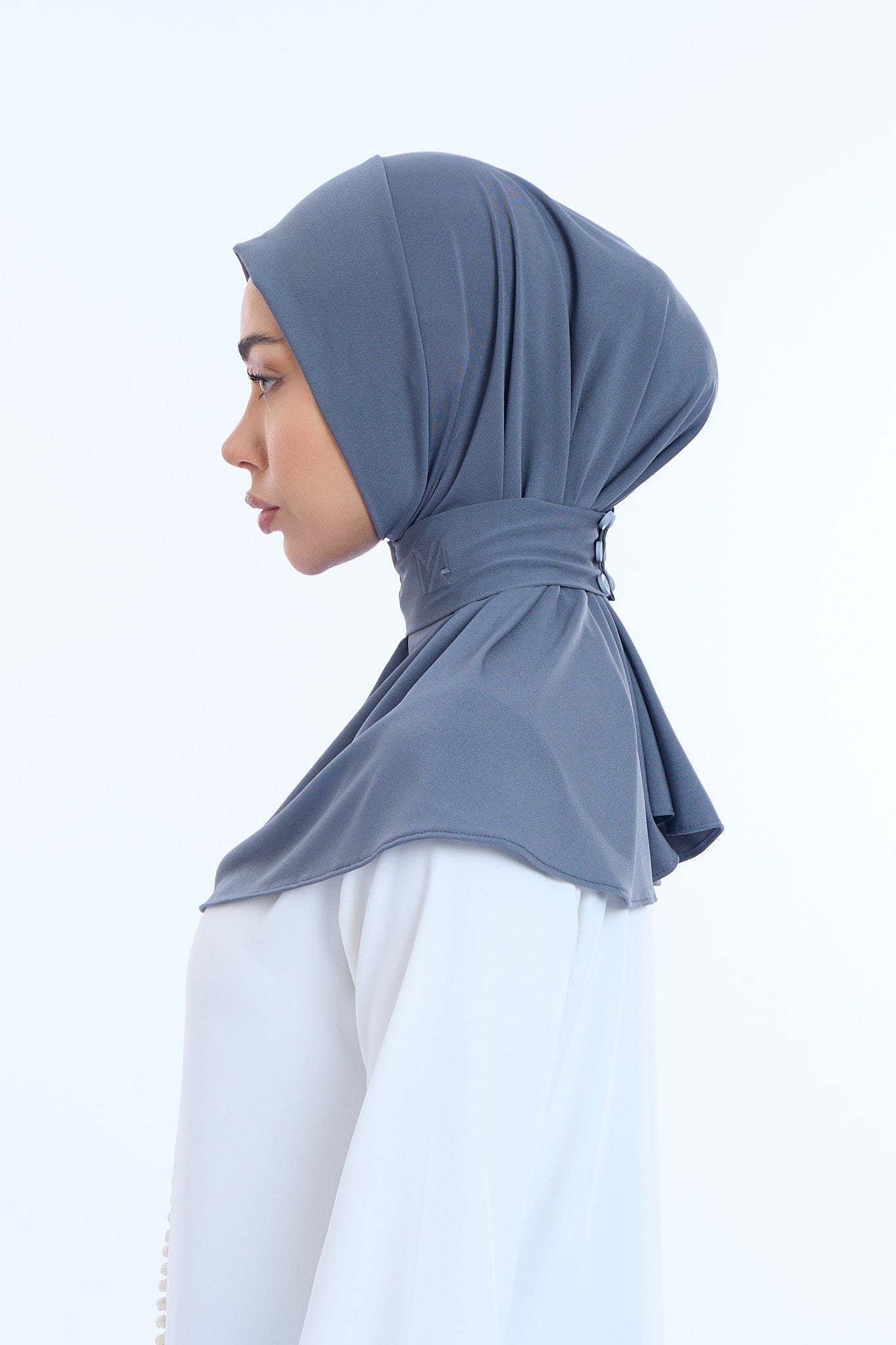 Instant Hijab Premium II Deep Slate Blue