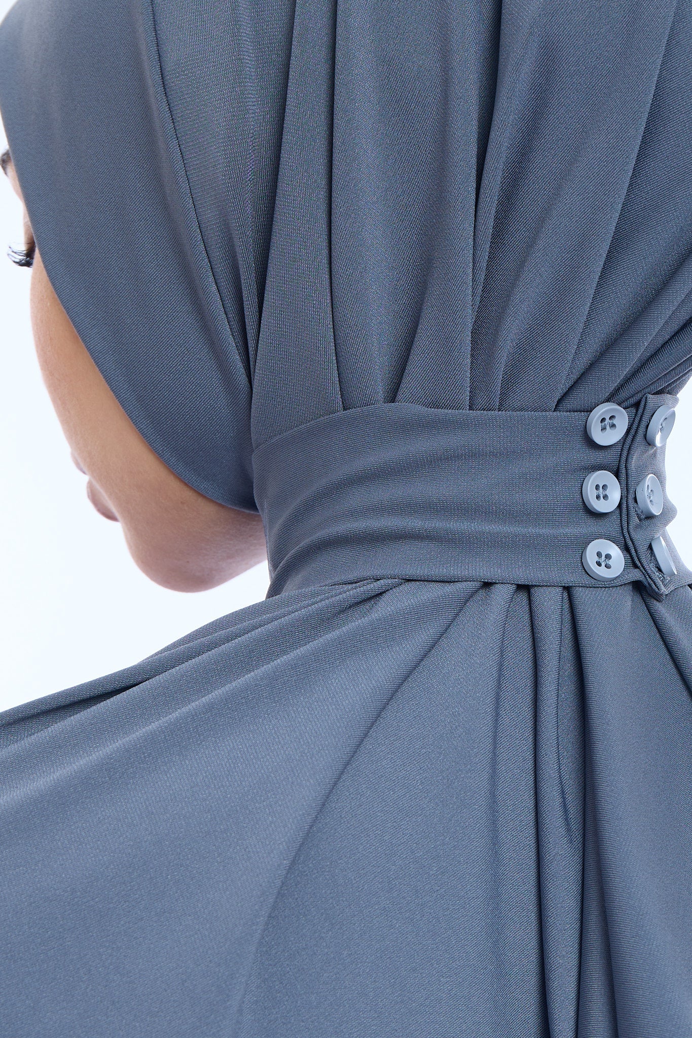 Instant Hijab Premium II Deep Slate Blue