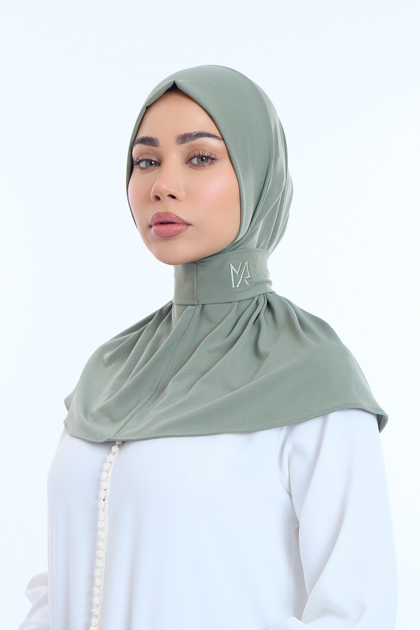 Instant Hijab Premium II Moss Green