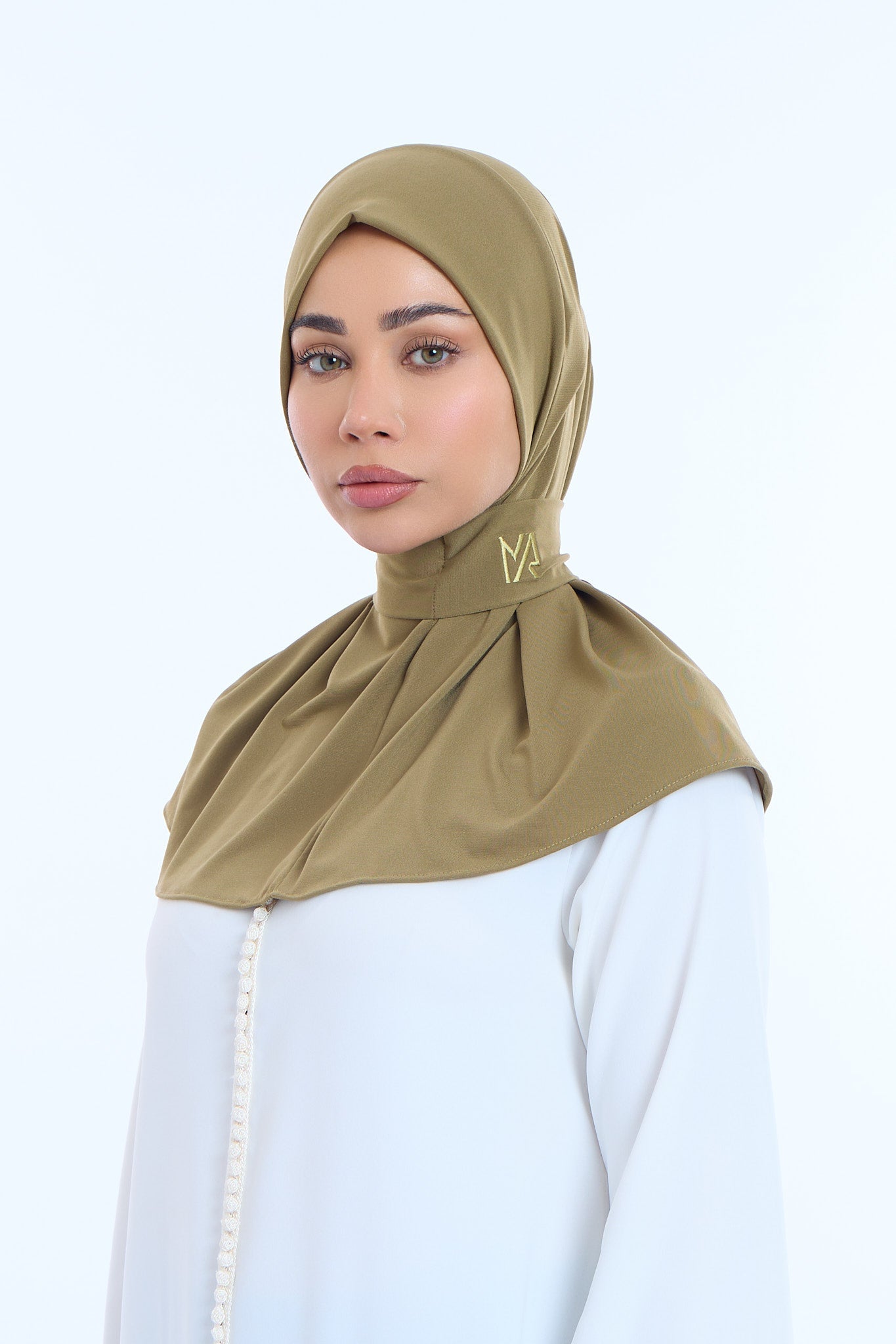 Instant Hijab Premium II Olive Brown