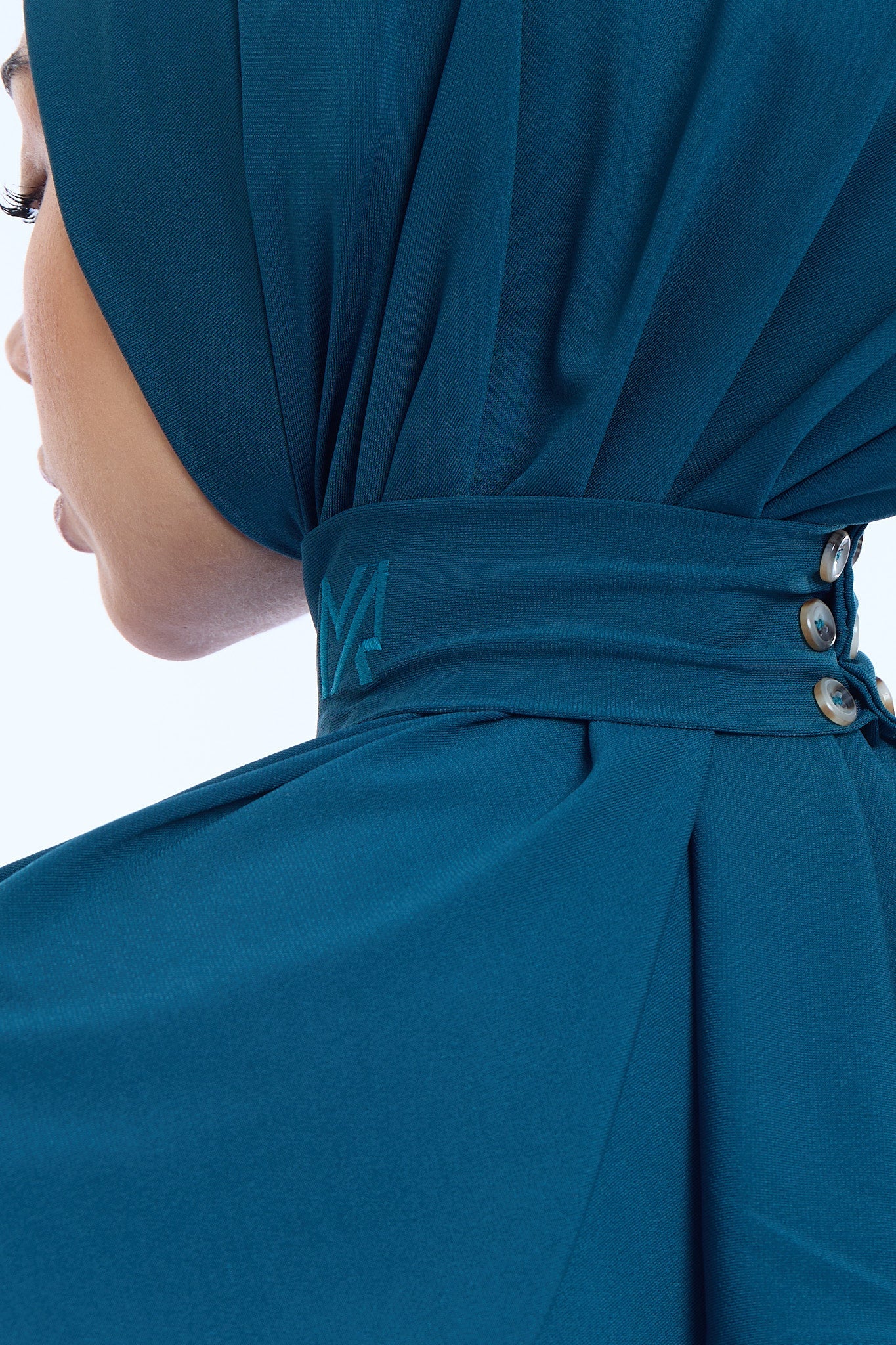 Instant Hijab Premium II Dark Teal Blue