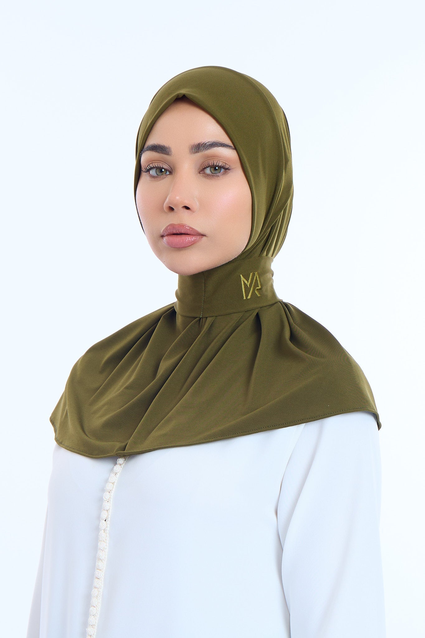 Instant Hijab Premium II Army Green