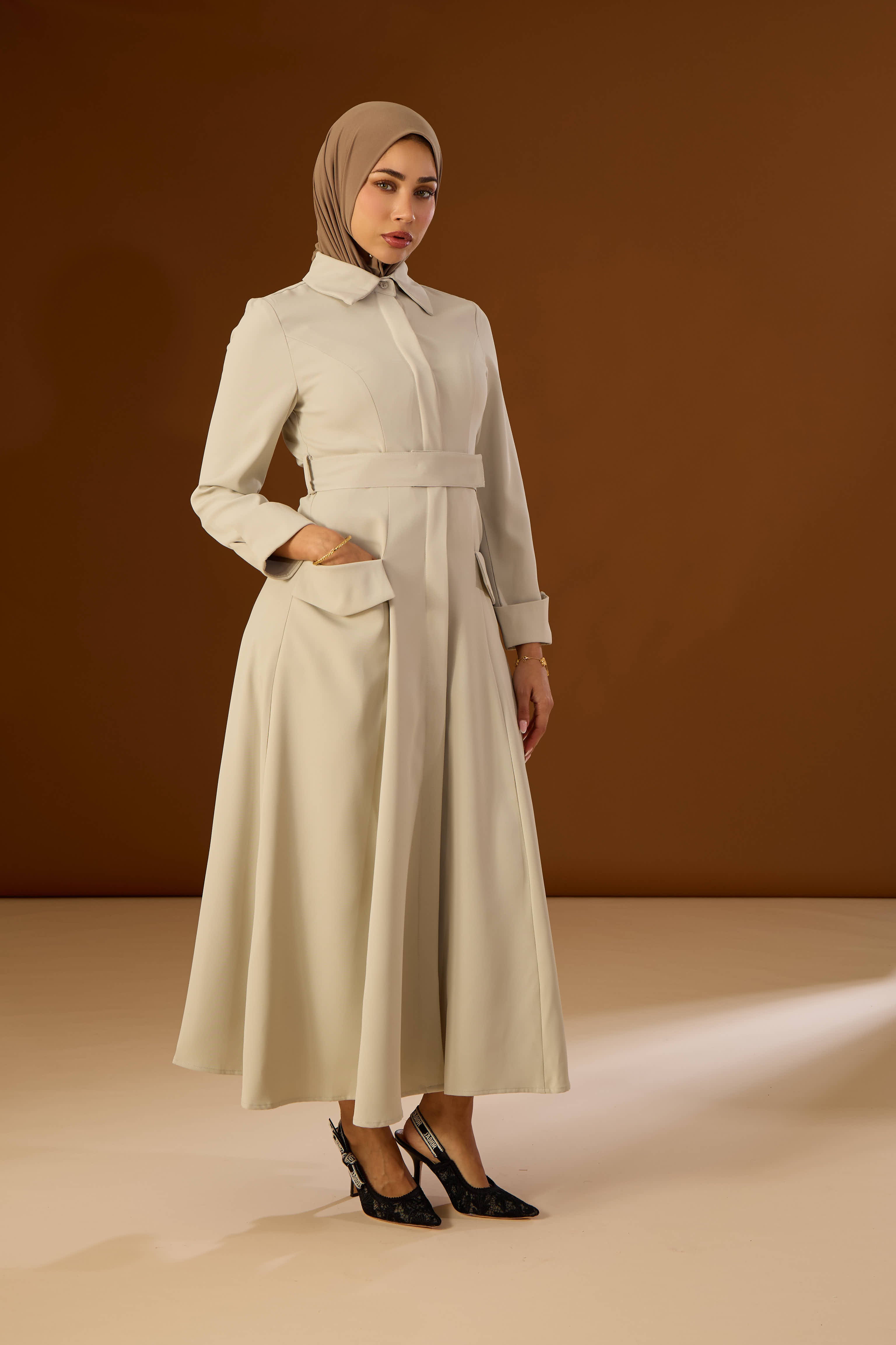 Dress Kya Grey-Green