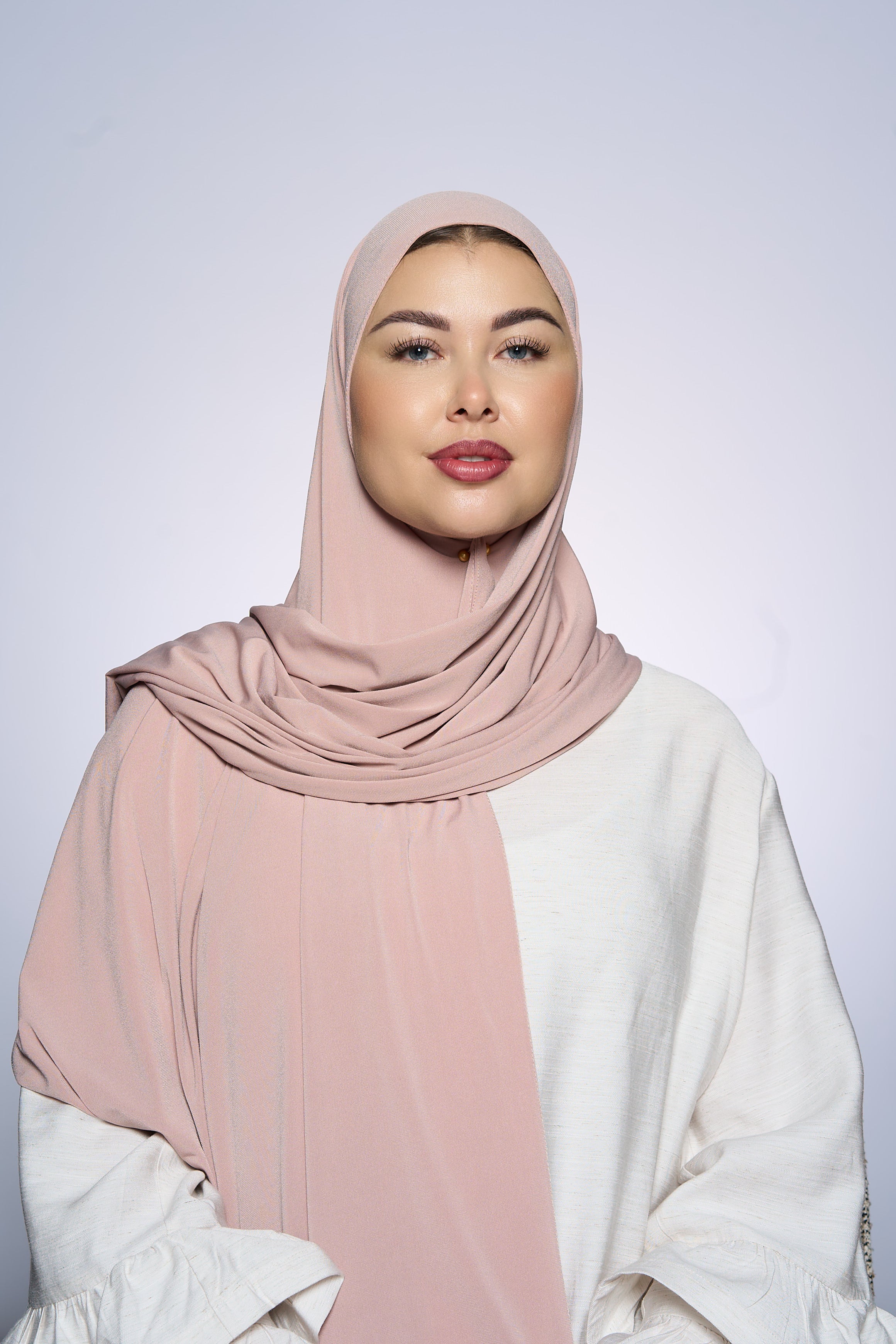 Premium Jersey Hijab Fin -  Medium Tanny