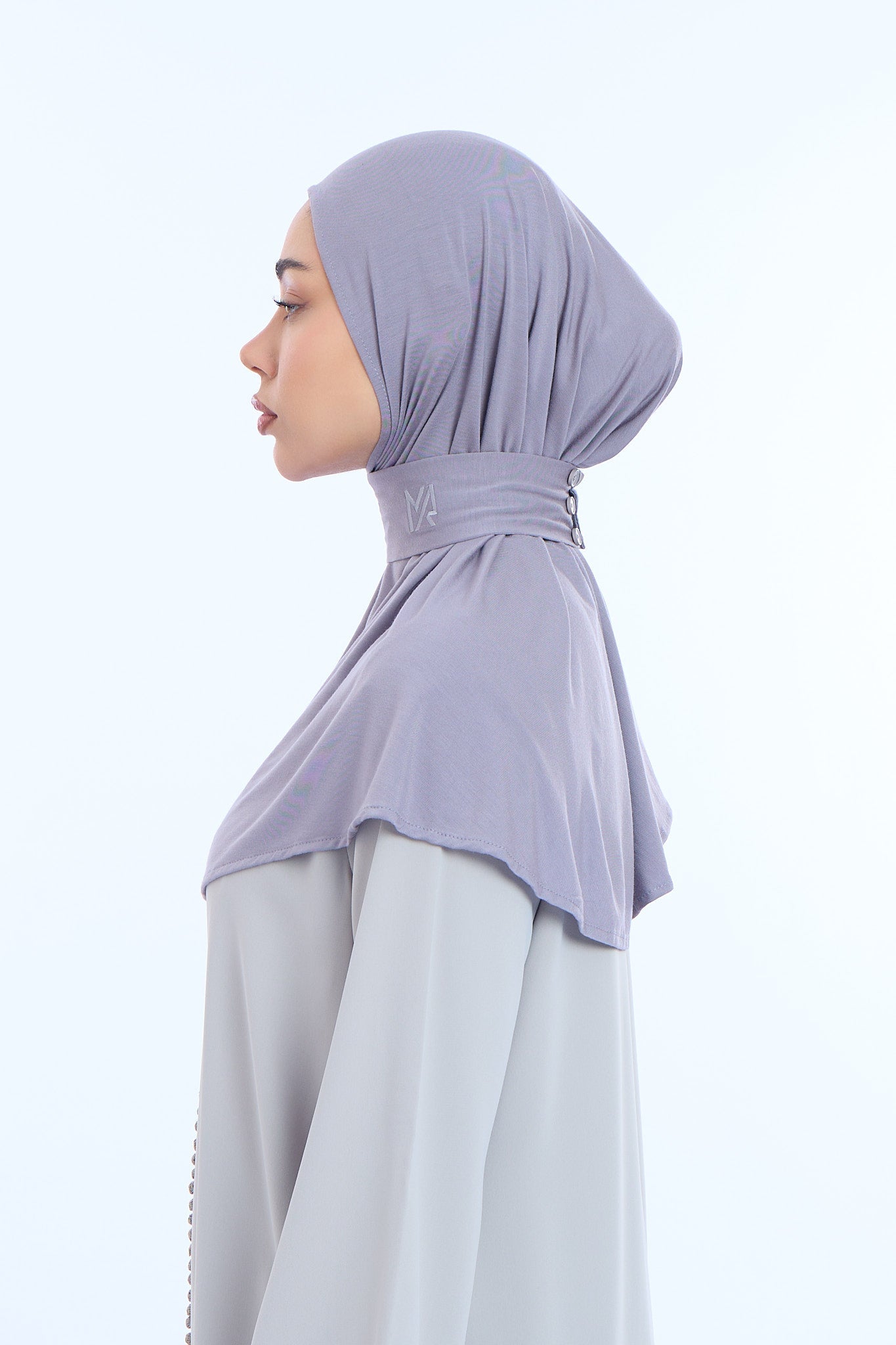 Instant Hijab Bamboo I Steel Blue
