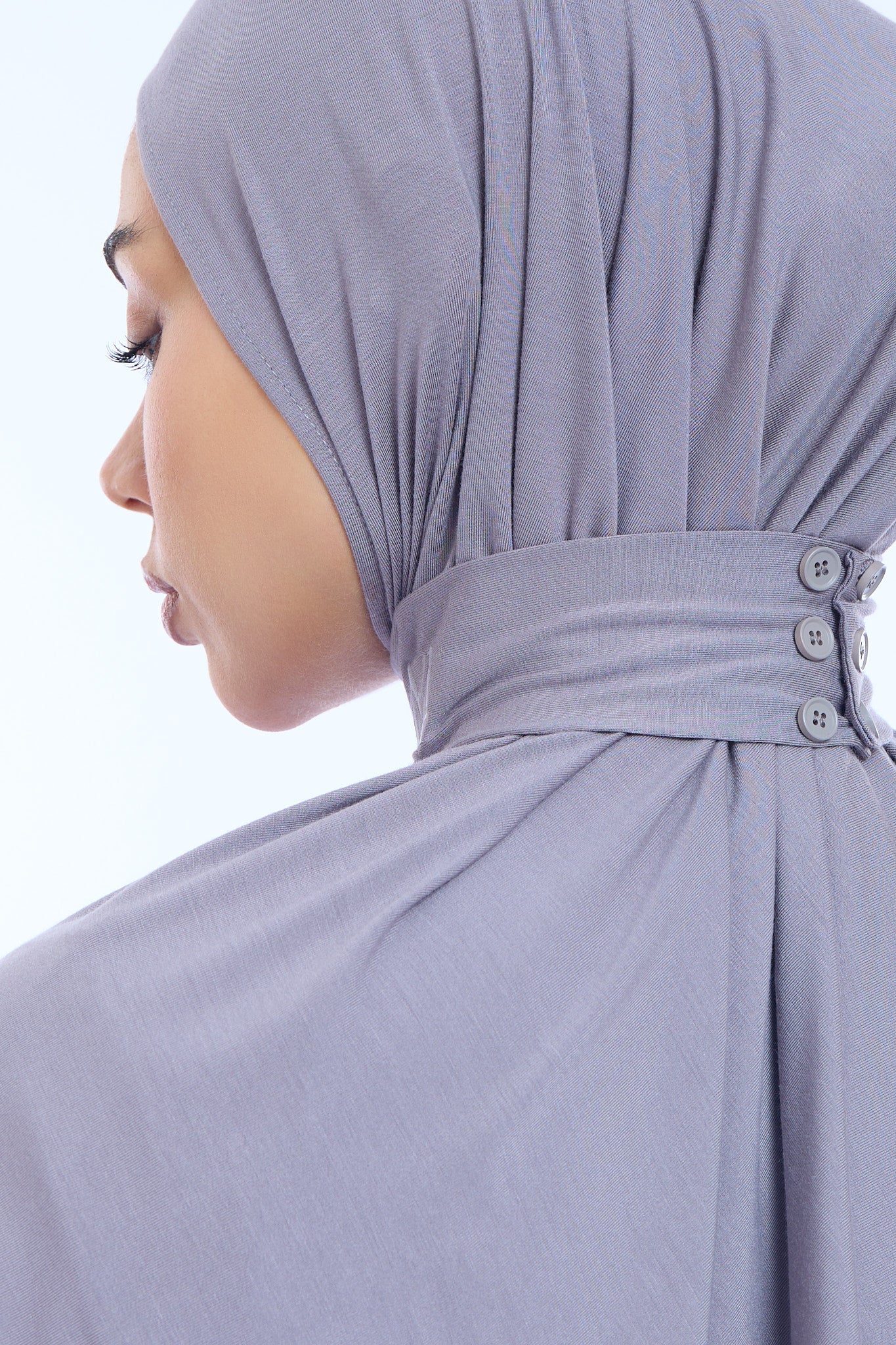 Instant Hijab Bamboo I Steel Blue
