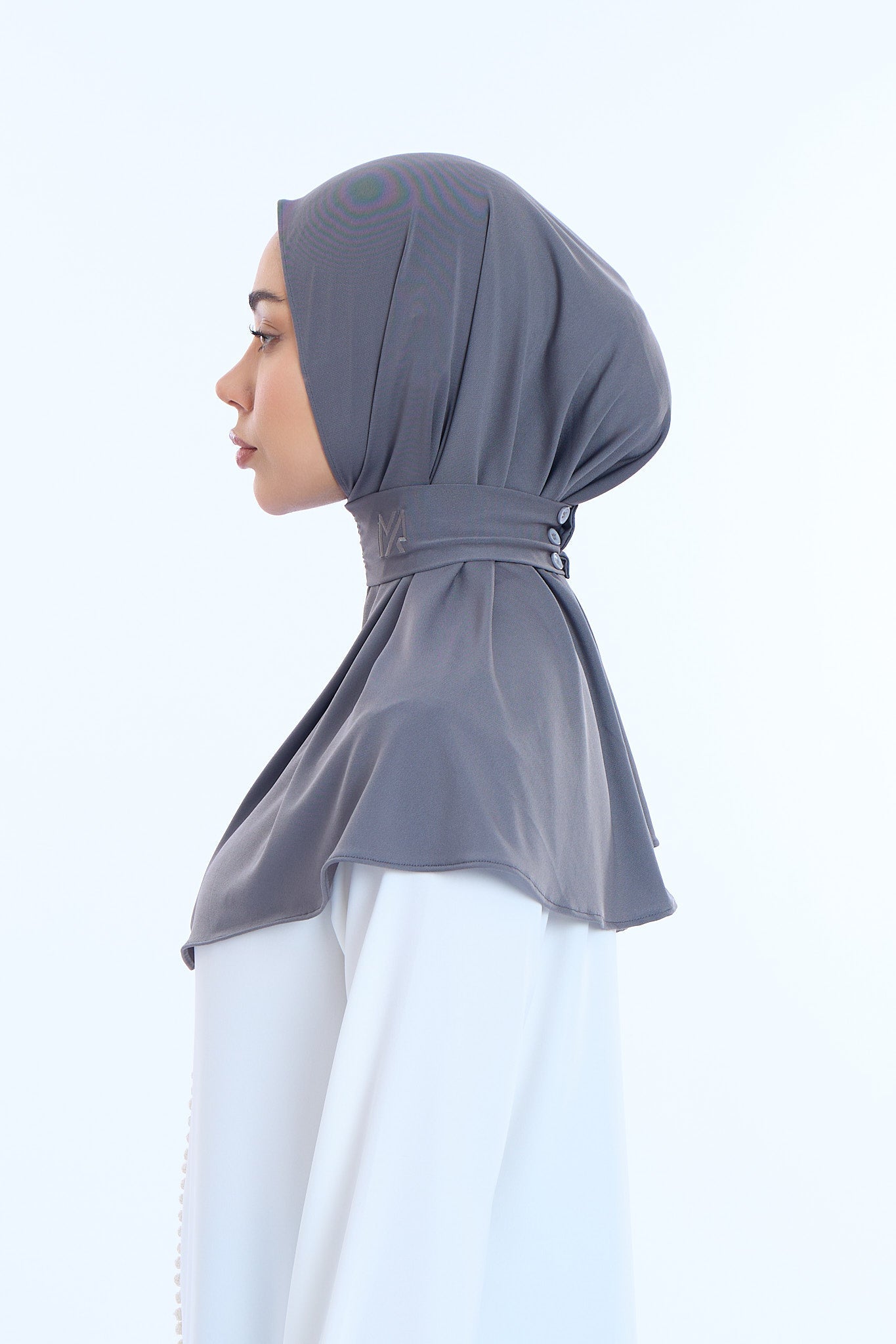 Instant Hijab Premium I Charcoal Blue