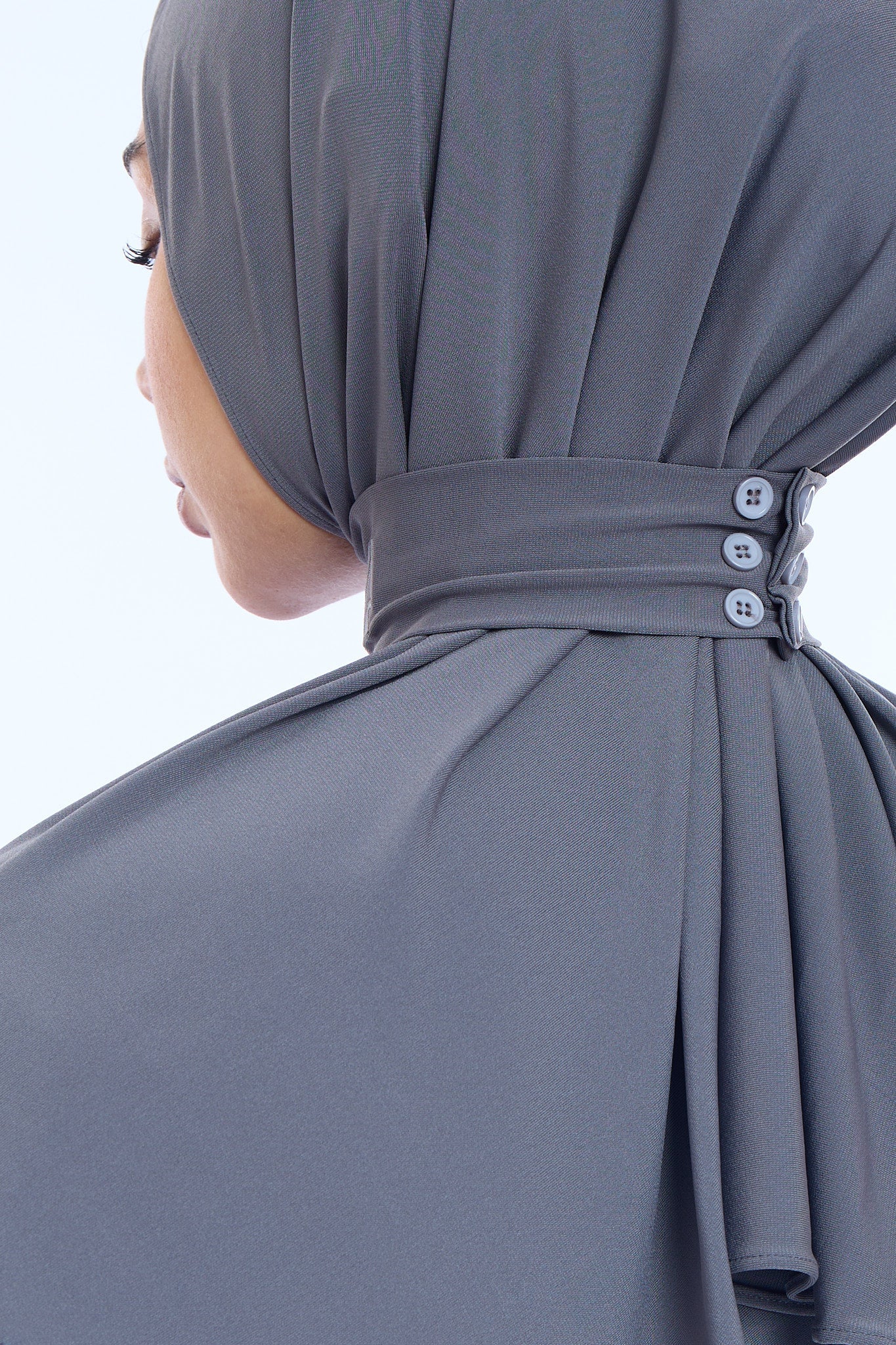 Instant Hijab Premium I Charcoal Blue