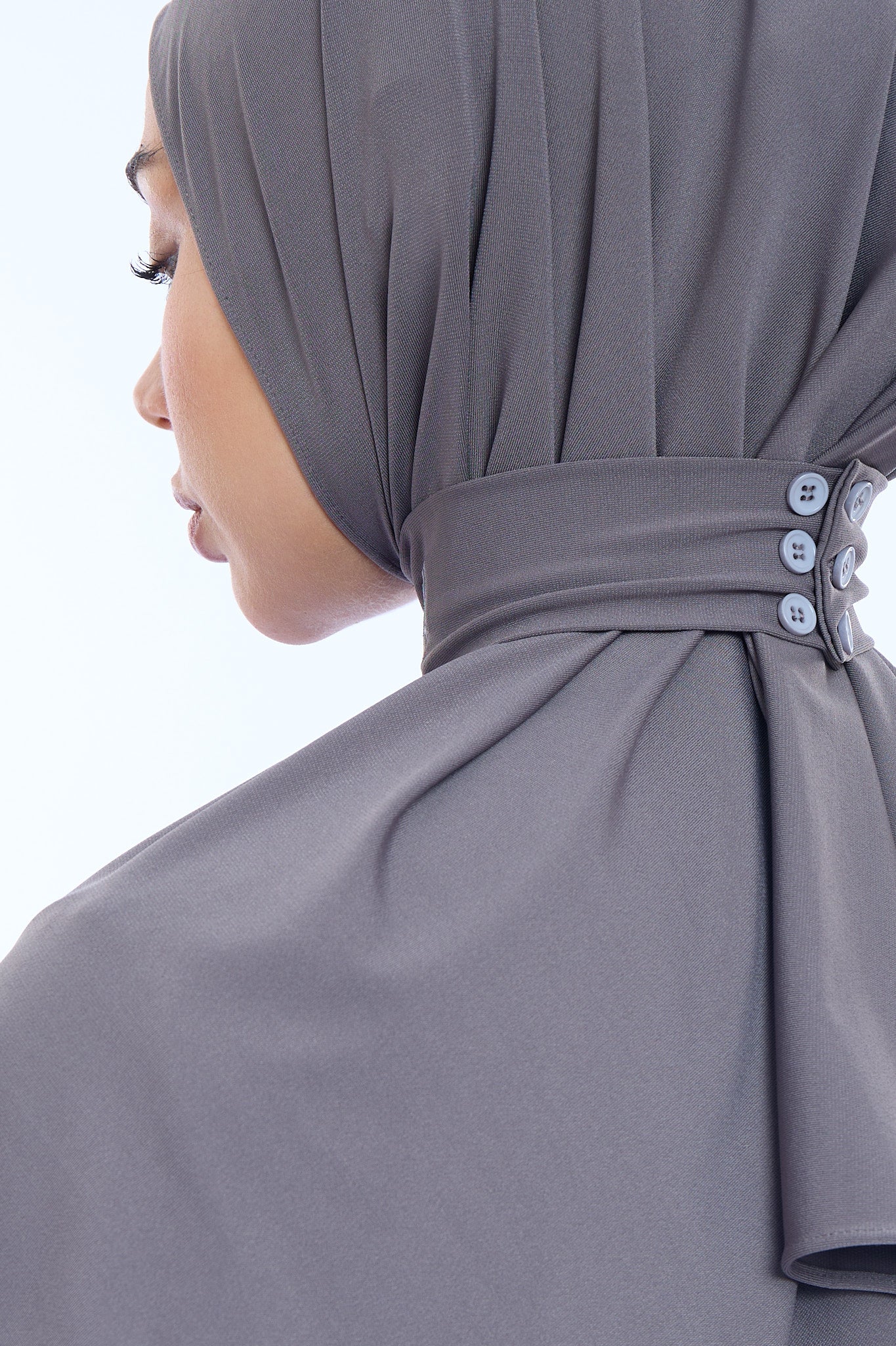 Instant Hijab Premium I Charcoal Grey