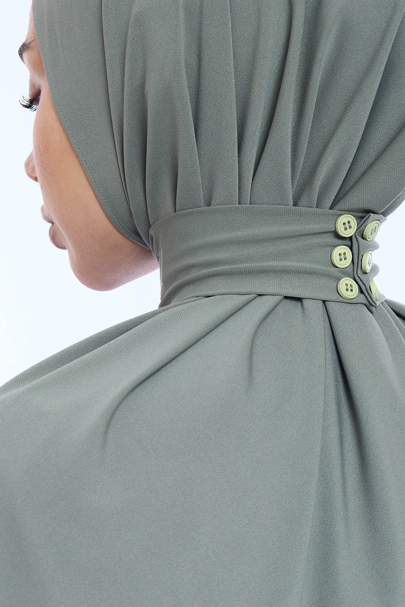 Instant Hijab Premium I Forest Khaki