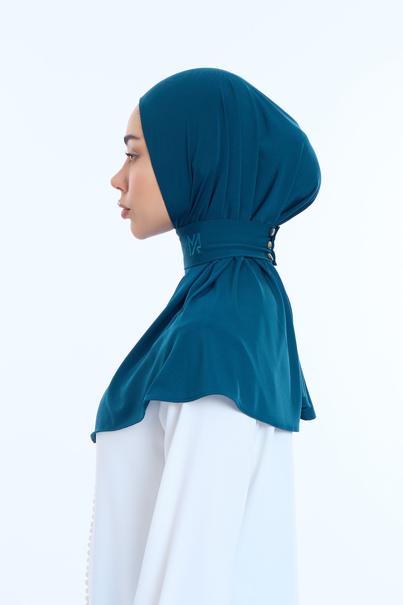 Instant Hijab Premium II Petrol Blue