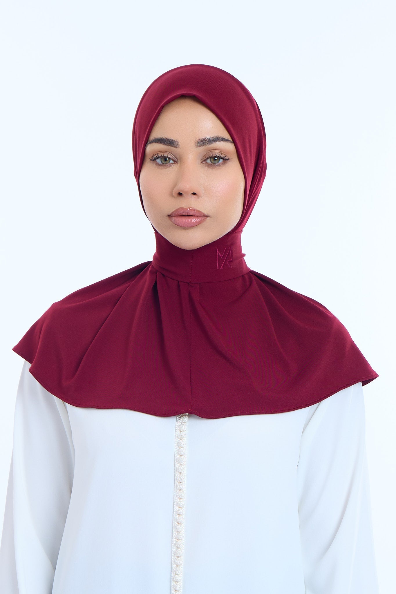 Instant Hijab Premium II Burgundy Wine