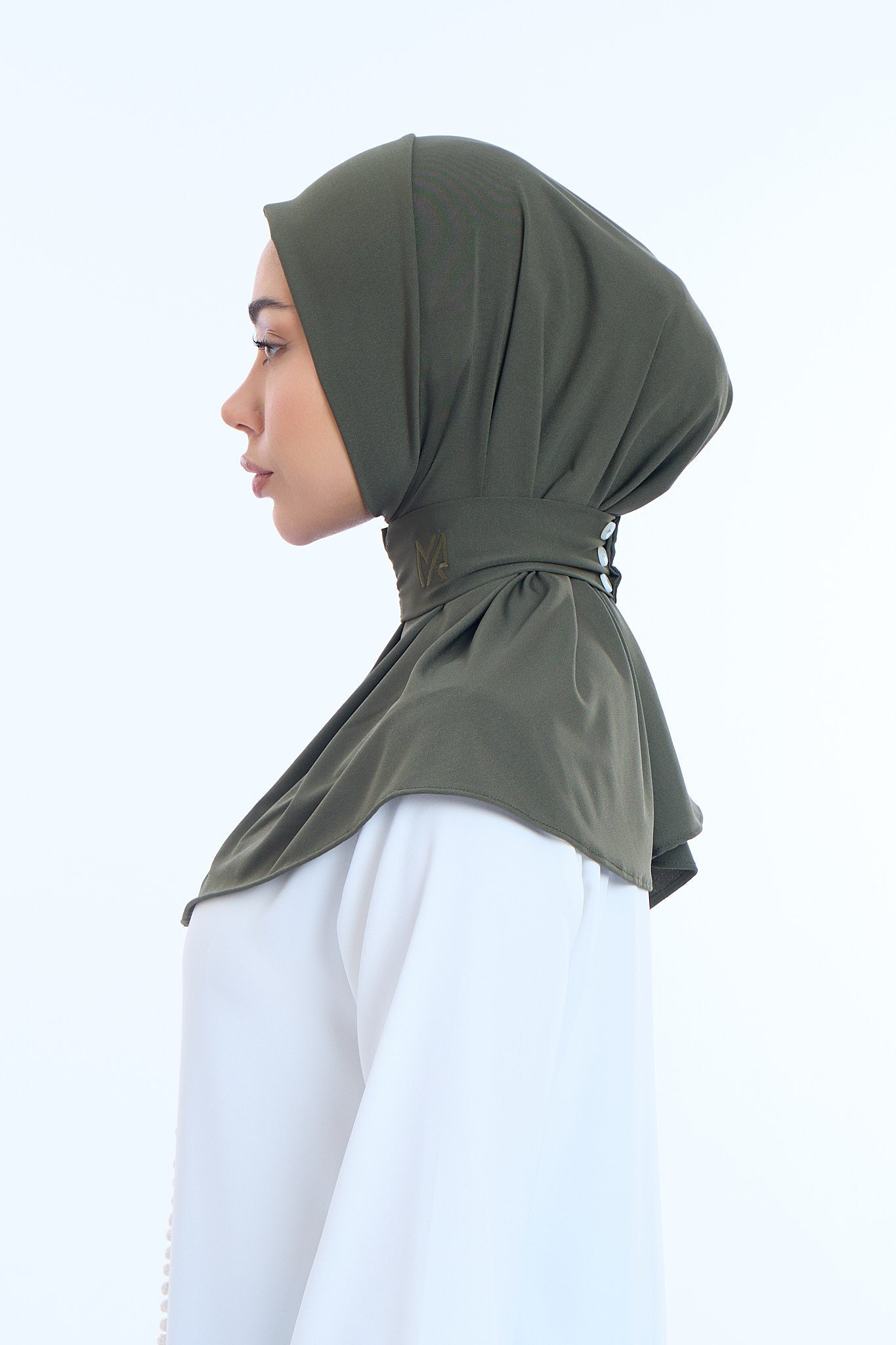Instant Hijab Premium II Dark Moss