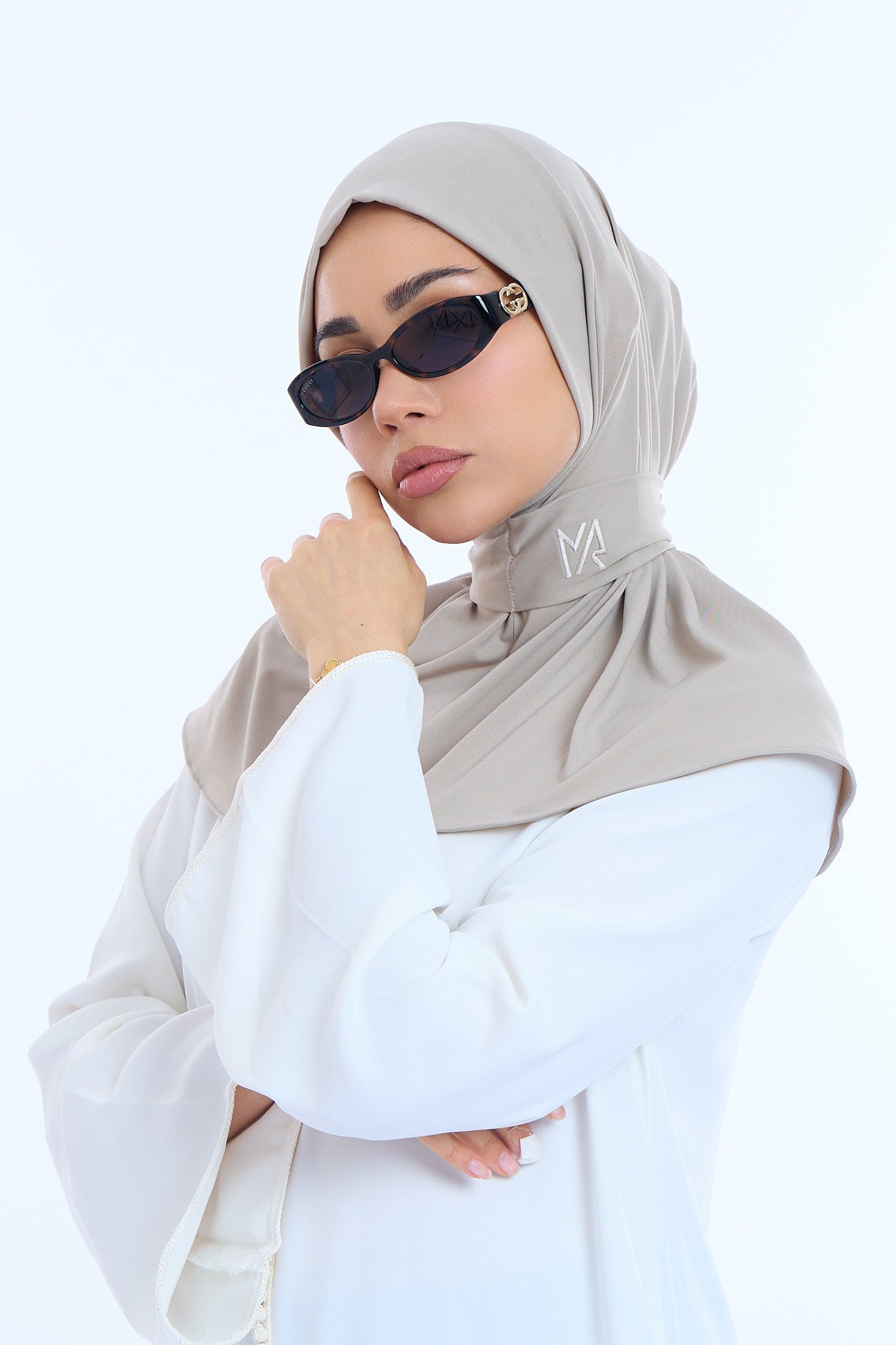 Instant Hijab Premium II Soft Greige