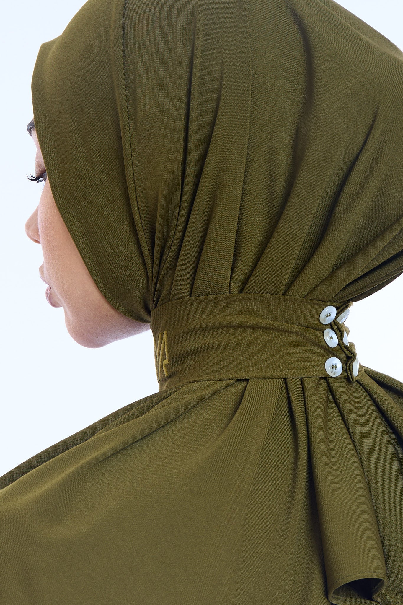Instant Hijab Premium II Army Green